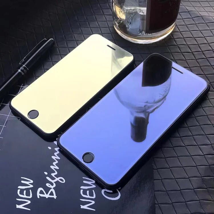 Luxury Colorful Mirror Tempered Glass For iPhone