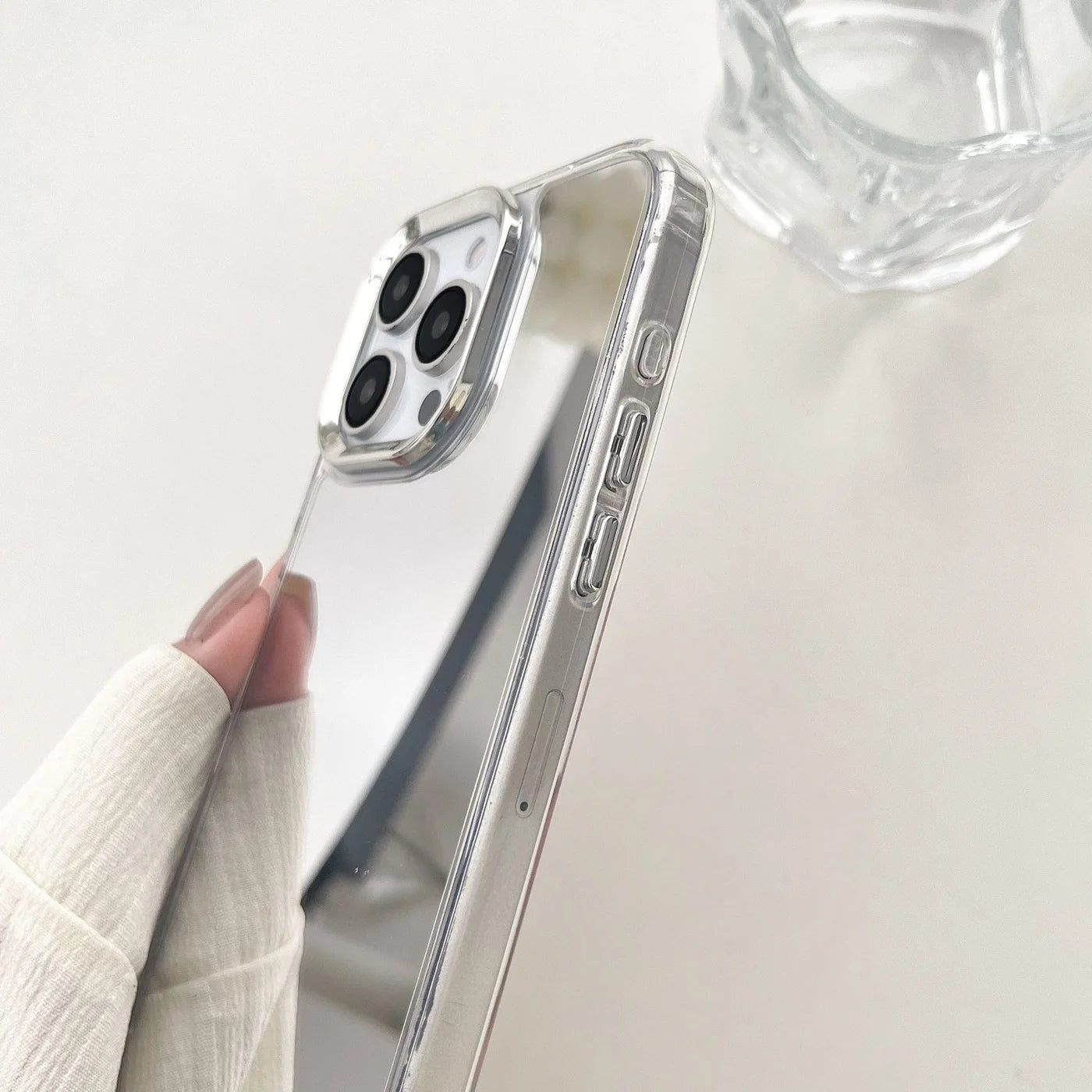 Luxury Make Up Mirror Phone Case For iPhone