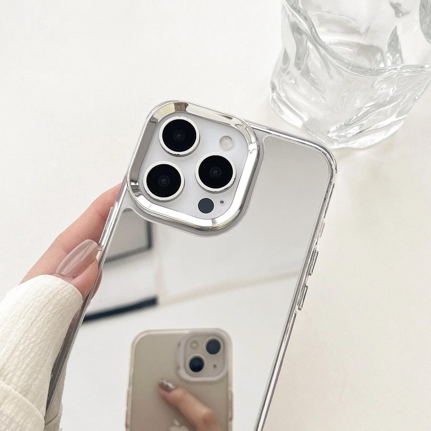 Luxury Make Up Mirror Phone Case For iPhone
